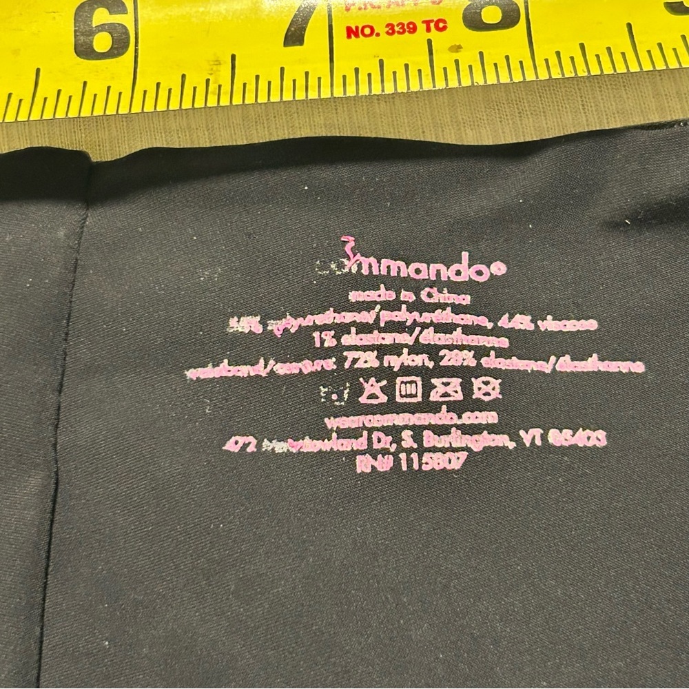 Commando Black High Waisted Perfect Control Faux … - image 4